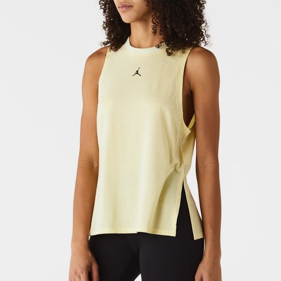 Jordan Women's Diamond Tank In Citron Tint Black Size Medium - Picture 1 of 5
